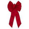 Holiday Trim Holiday Trim 7355 7 Loop Velvet Bow - Red 126052